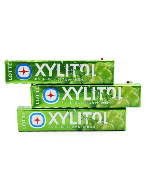 LOTTE Жевательная резинка с ксилитом Мускат Xylitol Muscat, 3 шт х 21 г
