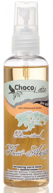 ChocoLatte Натуральная вода для волос Био-Тоник с пребиотиками Рост-Актив для роста волос, 100 мл ChocoLatte Натуральная вода для волос Био-Тоник с пребиотиками Рост-Актив для роста волос, 100 мл