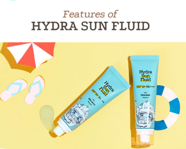 Village 11 Factory Hydra Sun Fluid SPF50+ PA++++ Увлажняющий солнцезащитный крем-флюид, 25 мл Village 11 Factory Hydra Sun Fluid SPF50+ PA++++ Увлажняющий солнцезащитный крем-флюид, 25 мл