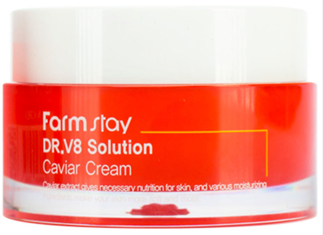 FarmStay Dr-V8 Solution Caviar Cream Крем с экстрактом икры, 50 мл FarmStay Dr-V8 Solution Caviar Cream Крем с экстрактом икры, 50 мл