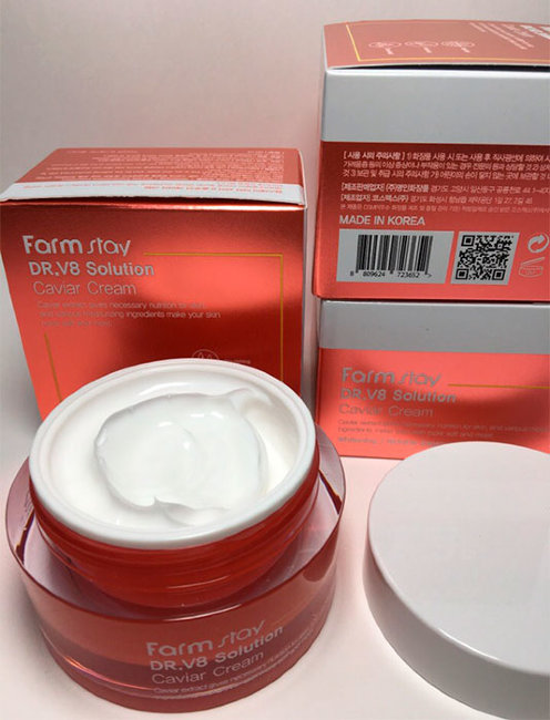 FarmStay Dr-V8 Solution Caviar Cream Крем с экстрактом икры, 50 мл FarmStay Dr-V8 Solution Caviar Cream Крем с экстрактом икры, 50 мл