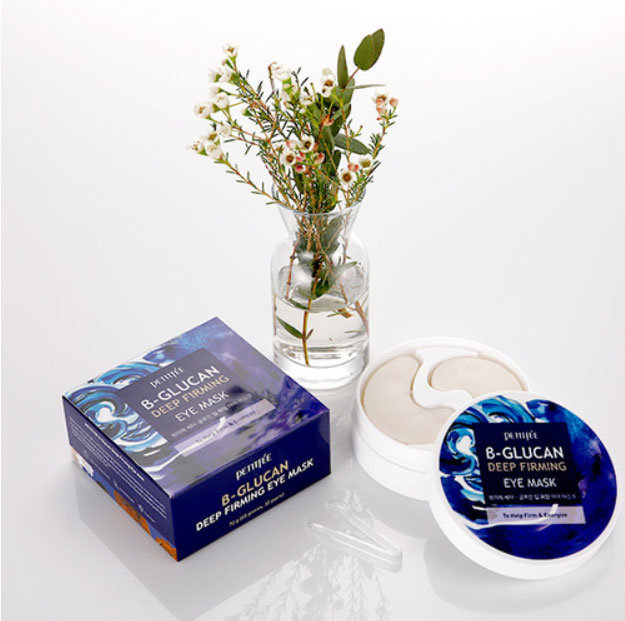 Petitfee B-Glucan Deep Firming Eye Mask Глубоко увлажняющие тканевые патчи, 60 шт