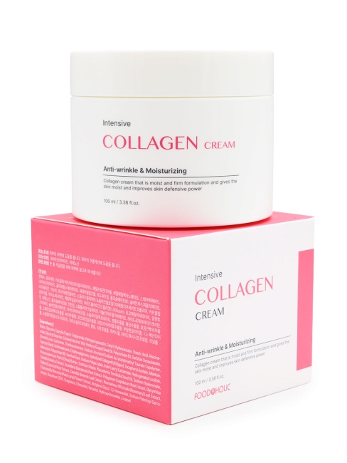 FoodaHolic Крем для лица с коллагеном антивозрастной функциональный Intensive Collagen Cream, 100 мл