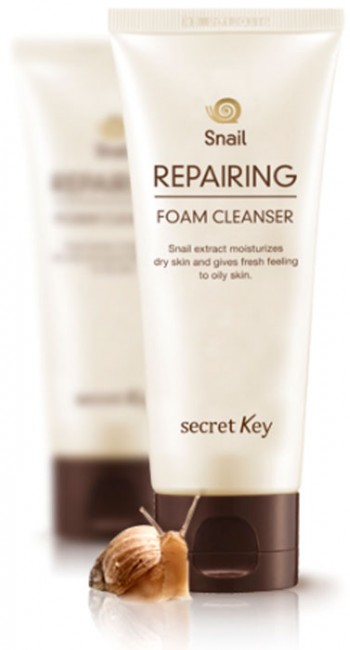 Secret Key Snail Repairing Foam Cleanser Пенка для умывания с муцином улитки, 100 мл