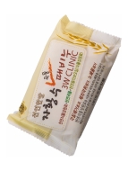 3W Clinic Мыло кусковое с экстрактом злаков Dirt Soap Grain, 120 г