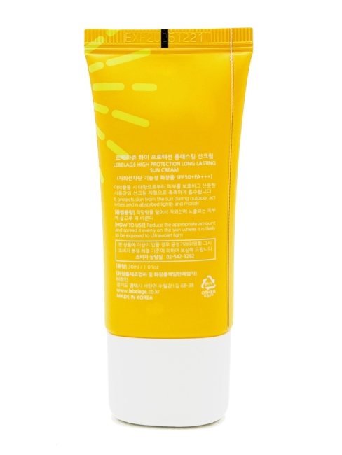 Lebelage Крем солнцезащитный длительного действия для лица и тела High Protection Long Lasting Sun Cream SPF50+ PA+++, 30 мл