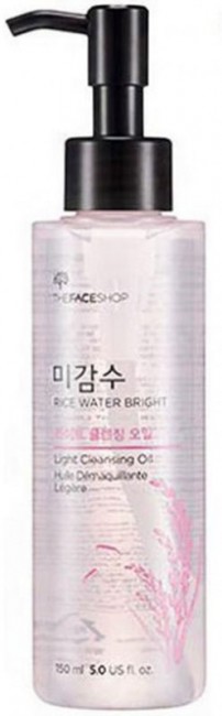THE FACE SHOP Rice Water Bright Cleansing Light Oil Гидрофильное масло для жирной кожи, 150 мл THE FACE SHOP Rice Water Bright Cleansing Light Oil Гидрофильное масло для жирной кожи, 150 мл