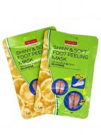 Purederm Отшелушивающая маска-пилинг для ног Shiny & Soft Foot Peeling Mask, 2 пары*34 г Purederm Отшелушивающая маска-пилинг для ног Shiny & Soft Foot Peeling Mask, 2 пары*34 г