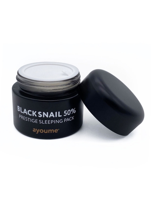 Ayoume Маска ночная для лица с муцином черной улитки Black Snail Prestige Sleeping Pack, 50 мл