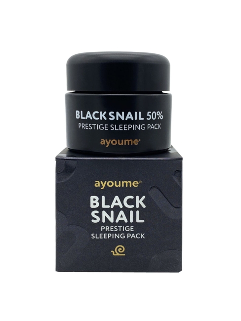 Ayoume Маска ночная для лица с муцином черной улитки Black Snail Prestige Sleeping Pack, 50 мл
