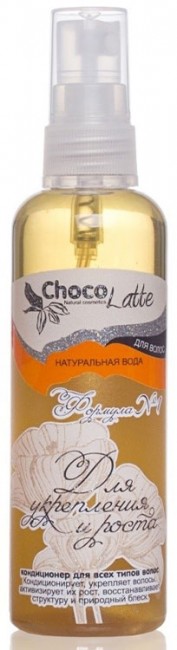 ChocoLatte Натуральная вода для волос Формула №1 Для Укрепления и Роста кондиционер для всех типов волос, 100 мл ChocoLatte Натуральная вода для волос Формула №1 Для Укрепления и Роста кондиционер для всех типов волос, 100 мл