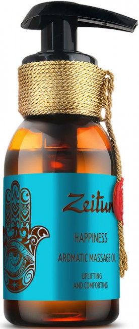 Zeitun Ароматическое массажное масло "Счастье": какао, мускатный орех, ваниль, 100 мл