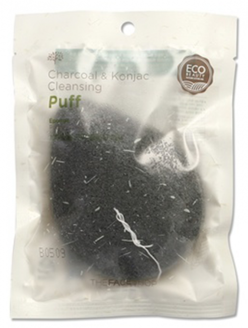 Tне Face Shop Спонж конняку с древесным углем для умывания лица Daily Beauty Tools Charcoal And Konjac Cleansing Puff, 20 г Tне Face Shop Спонж конняку с древесным углем для умывания лица Daily Beauty Tools Charcoal And Konjac Cleansing Puff, 20 г
