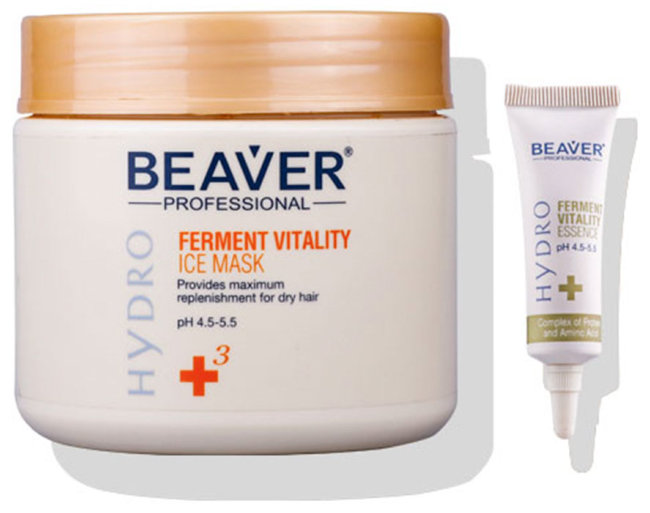 Beaver Professional Ferment Vitality Ice Mask Охлаждающая маска для восстановления волос, 500 мл + 10 мл*6 Beaver Professional Ferment Vitality Ice Mask Охлаждающая маска для восстановления волос, 500 мл + 10 мл*6