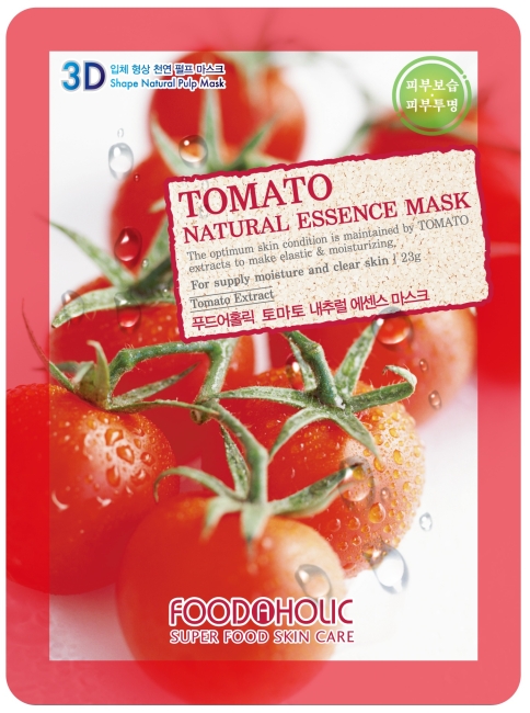 FoodaHolic Маска для лица с экстрактом томата Natural Essense Mask Tomato 3D, 23 г FoodaHolic Маска для лица с экстрактом томата Natural Essense Mask Tomato 3D, 23 г