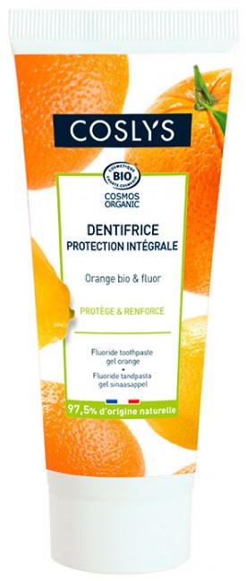 Coslys Гелевая зубная паста с фтором Апельсин, 75 мл