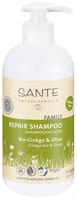 Sante Family Шампунь восстанавливающий с био-гинкго и оливой, 500 мл Sante Family Шампунь восстанавливающий с био-гинкго и оливой, 500 мл
