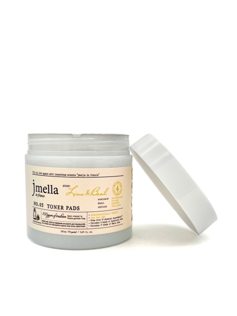 Jmella Парфюмированные тонер-пэды для лица "Лайм и Базилик" N0.03 In France Lime & Basil Toner Pads, 150 мл Jmella Парфюмированные тонер-пэды для лица "Лайм и Базилик" N0.03 In France Lime & Basil Toner Pads, 150 мл