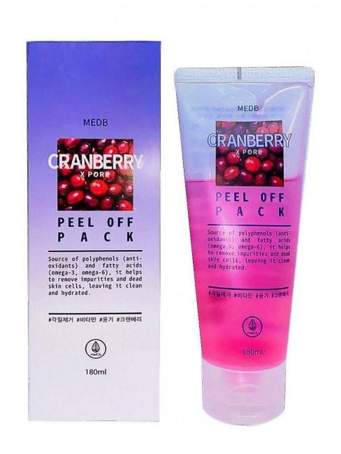 Medb Маска-пленка с экстрактом клюквы Cranberry X Pore Peel Off Pack, 180 мл Medb Маска-пленка с экстрактом клюквы Cranberry X Pore Peel Off Pack, 180 мл
