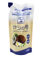 Kaneyo Средство для мытья посуды с кокосовым маслом, мягкая упаковка Natural Coconut Oil Detergent Refill, 430 мл