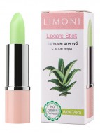 LIMONI Lipcare Stick Бальзам для губ 06-Алоэ Вера, 4,5 г