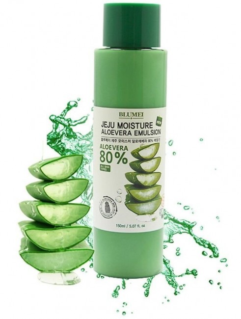 Blumei Jeju Moisture Aloe 80% Emulsion Увлажняющая эмульсия с Алоэ, 150 мл