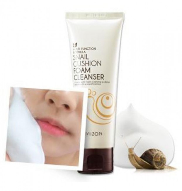 MIZON Snail Cushion Foam Cleanser Пенка для умывания с экстрактом улитки, 120 мл MIZON Snail Cushion Foam Cleanser Пенка для умывания с экстрактом улитки, 120 мл