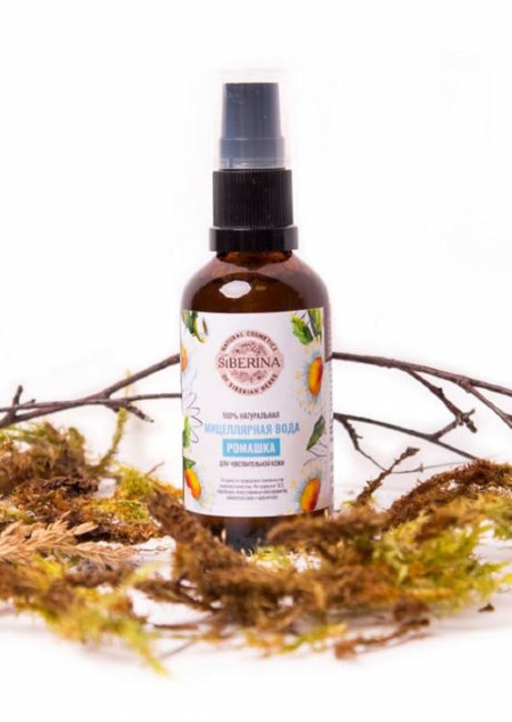 Siberina Мицелярная вода Ромашка для чувствительной кожи, 50 мл