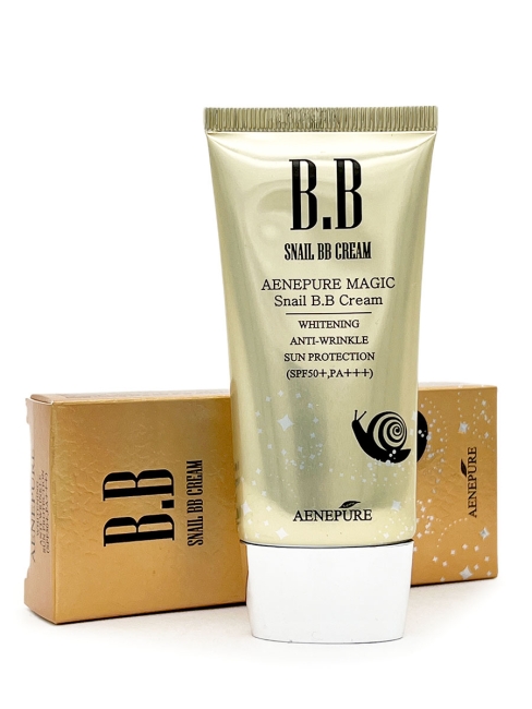 Ekel BB-крем с муцином улитки Aenepure Magic Snail BB Cream, 50 мл Ekel BB-крем с муцином улитки Aenepure Magic Snail BB Cream, 50 мл