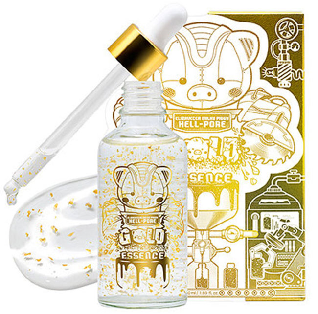 Elizavecca Milky Piggy Hell-Pore Gold Essence Увлажняющая эссенция с золотом, 50 мл Elizavecca Milky Piggy Hell-Pore Gold Essence Увлажняющая эссенция с золотом, 50 мл